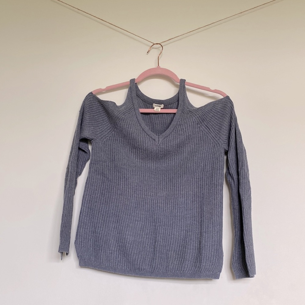 Peak-a-Boo Shoulder Sweater